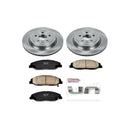 PowerStop OE Stock Replacement Low-Dust Ceramic Brake Pad and Rotor Kit