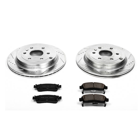 PowerStop Z23 Daily Driver Carbon-Fiber Ceramic Brake Pad and Drilled & Slotted