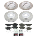 PowerStop Semi-Coated Rotor and Low-Dust Ceramic Brake Pad Kit