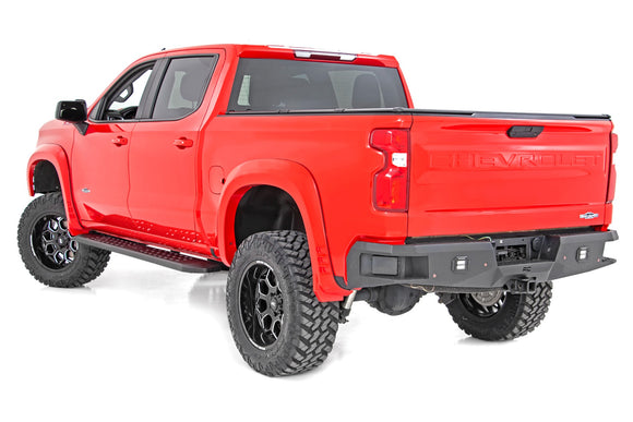 Rough Country RPT2 Running Boards Crew Cab Black For Chevy GMC 1500 2500HD 19-23