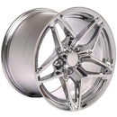 17" Replica Wheel CV31 Fits Chevrolet Corvette - C7 ZR1 Rim 17x11 Chrome Wheel