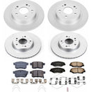 PowerStop Genuine Geomet Coated Rotor and Low-Dust Ceramic Brake Pad Kit