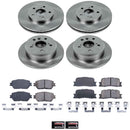 PowerStop OE Stock Replacement Low-Dust Ceramic Brake Pad and Rotor Kit