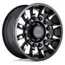 20x9 Black Rhino Mission Matte Black with Machined Tinted Spokes 5x127 ET-18.00 CB71.60