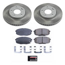 PowerStop Semi-Coated Rotor and Low-Dust Ceramic Brake Pad Kit
