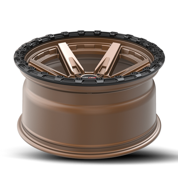 18x9 Vortek VRT-602 Argon Matte Bronze Black Bead Ring 6x135 ET12 CB106.1 Wheel