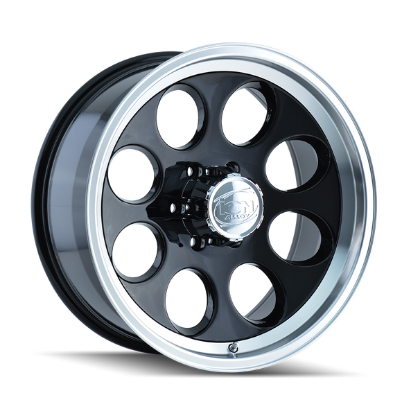 16x8 Ion Style 171 Black Wheel/Rim 5x114.3 5-114.3 5x4.5 16-8 ET-5