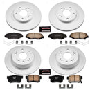 PowerStop Genuine Geomet Coated Rotor and Low-Dust Ceramic Brake Pad Kit