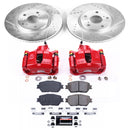 PowerStop Z23 Daily Driver Carbon-Fiber Ceramic Pads Drilled & Slotted Rotor & C