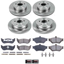 PowerStop OE Stock Replacement Low-Dust Ceramic Brake Pad and Rotor Kit