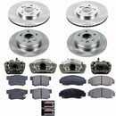 PowerStop OE Stock Replacement Low-Dust Ceramic Brake Pad, Rotor and Caliper Kit
