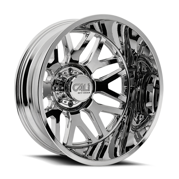 22x8.25 Cali Off-Road Invader Dually Chrome 8x200 ET-192 CB142 Wheel Rim