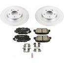 PowerStop Genuine Geomet Coated Rotor and Low-Dust Ceramic Brake Pad Kit
