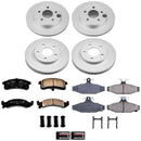 PowerStop Genuine Geomet Coated Rotor and Low-Dust Ceramic Brake Pad Kit