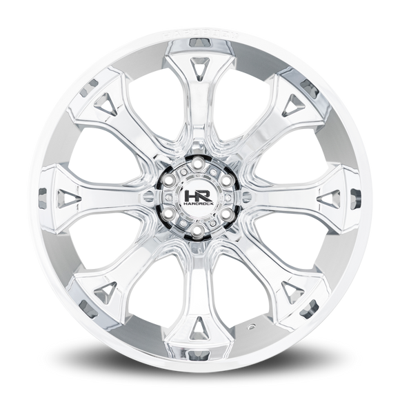 24x14 Hardrock BloodShot Xposed Chrome 6x135 ET-76 wheel/rim