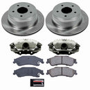 PowerStop OE Stock Replacement Low-Dust Ceramic Brake Pad, Rotor and Caliper Kit