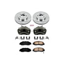 PowerStop OE Stock Replacement Low-Dust Ceramic Brake Pad, Rotor and Caliper Kit
