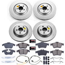 PowerStop Genuine Geomet Coated Rotor and Carbon-Fiber Ceramic Brake Pad Kit