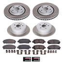 PowerStop Semi-Coated Rotor and Low-Dust Ceramic Brake Pad Kit