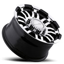 15x7.5 Vision 375 Warrior Black Machined 5x120.65 5x4.75 ET-12 Wheel Rim