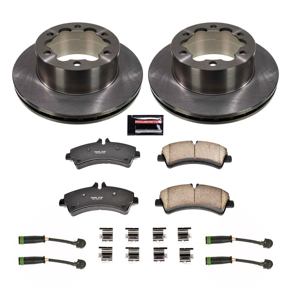 PowerStop OE Stock Replacement Low-Dust Ceramic Brake Pad and Rotor Kit