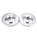 PowerStop Evolution Drilled Slotted Rotors Pair Front For Chevrolet Malibu