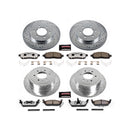 PowerStop Z36 Carbon-Fiber Ceramic Brake Pad with Drilled and Slotted Rotor Kit