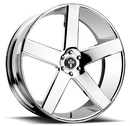 22x9.5 DUB Baller Chrome Wheel/Rim 5x127 5-127 22-9.5-5