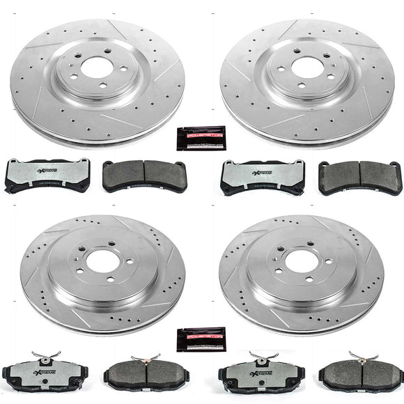 PowerStop Z26 Street Performance Ceramic Brake Pad and Drilled & Slotted Rotor K