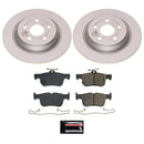 PowerStop Genuine Geomet Coated Rotor and Low-Dust Ceramic Brake Pad Kit