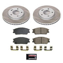 PowerStop Semi-Coated Rotor and Low-Dust Ceramic Brake Pad Kit