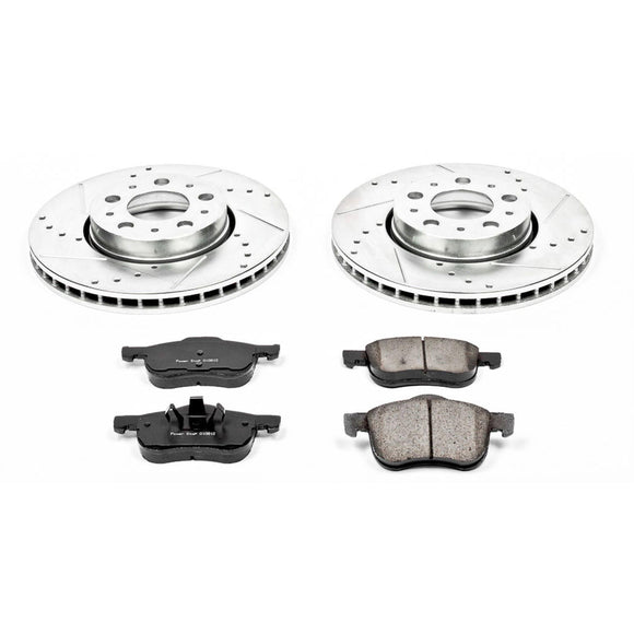 PowerStop Z23 Daily Driver Carbon-Fiber Ceramic Brake Pad and Drilled & Slotted
