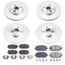 PowerStop Genuine Geomet Coated Rotor and Low-Dust Ceramic Brake Pad Kit