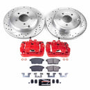 PowerStop Z23 Daily Driver Carbon-Fiber Ceramic Pads Drilled & Slotted Rotor & C