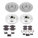 PowerStop Genuine Geomet Coated Rotor and Carbon-Fiber Ceramic Brake Pad Kit