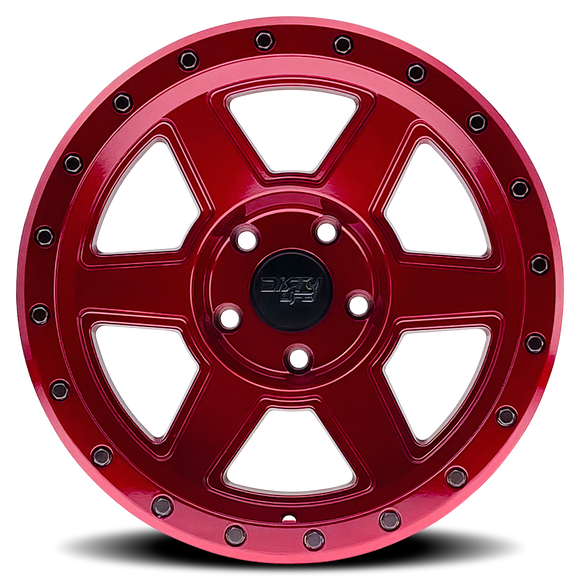 17x9 Dirty Life 9315 Compound Crimson Candy Red 5x127 5x5 ET-38 Wheel Rim