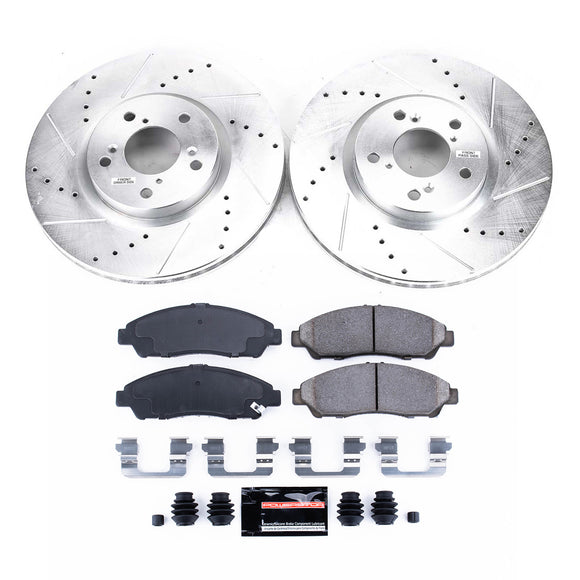 PowerStop Z23 Daily Driver Carbon-Fiber Ceramic Brake Pad and Drilled & Slotted