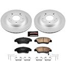 PowerStop Genuine Geomet Coated Rotor and Low-Dust Ceramic Brake Pad Kit
