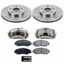 PowerStop OE Stock Replacement Low-Dust Ceramic Brake Pad, Rotor and Caliper Kit