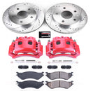 PowerStop Z23 Daily Driver Carbon-Fiber Ceramic Pads Drilled & Slotted Rotor & C