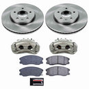 PowerStop OE Stock Replacement Low-Dust Ceramic Brake Pad, Rotor and Caliper Kit