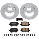 PowerStop Genuine Geomet Coated Rotor and Carbon-Fiber Ceramic Brake Pad Kit