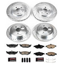 PowerStop Z23 Daily Driver Carbon-Fiber Ceramic Brake Pad and Drilled & Slotted