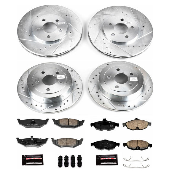 PowerStop Z23 Daily Driver Carbon-Fiber Ceramic Brake Pad and Drilled & Slotted