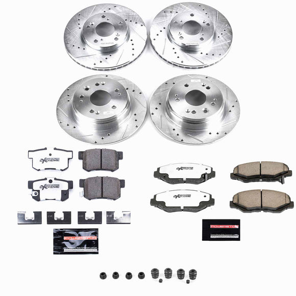 PowerStop Z26 Street Performance Ceramic Brake Pad and Drilled & Slotted Rotor K