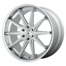 22X10 Asanti Black Emperor Brushed Silver 6x139.7 ABL29-22106230SL