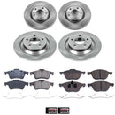 PowerStop OE Stock Replacement Low-Dust Ceramic Brake Pad and Rotor Kit