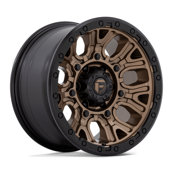 17x9 Fuel Off-Road D826 Traction Matte Bronze with Black Ring 6x139.7 ET1 Wheel