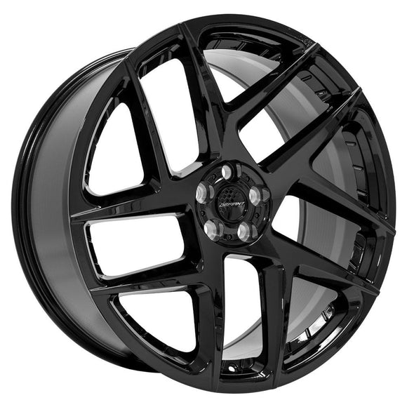 22x10 Defiant DF05 Gloss Black 5x120 ET37 Wheel Rim