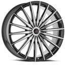 22x9.5 Cavallo CLV-34 Gloss Black & Machined 6x135/139.7 ET25 wheel/rim